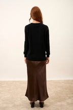 Pull Col Rond - Helen - Noir