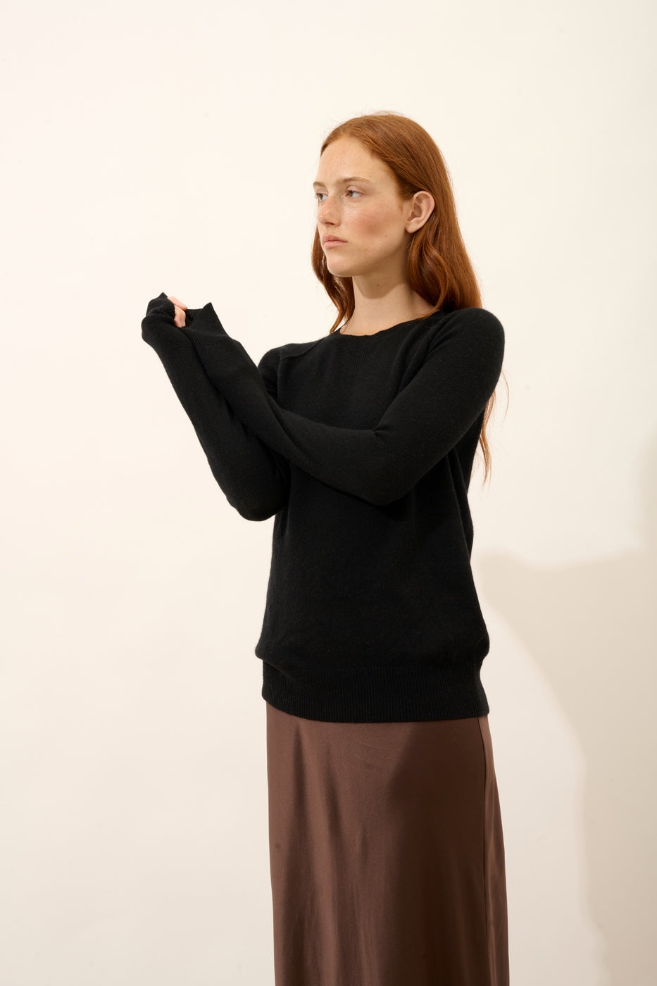 Pull Col Rond - Helen - Noir