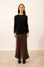 Pull Col Rond - Helen - Noir