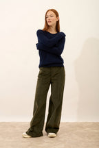 Pull Col Rond - Helen - Navy