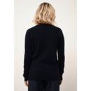 Just Cashmere - Pull Col Rond Helen - Navy - 100% Cachemire 2 Fils - Femme