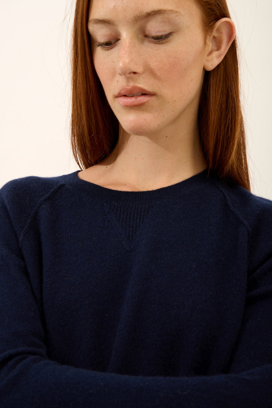 Pull Col Rond - Helen - Navy