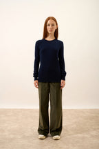 Pull Col Rond - Helen - Navy