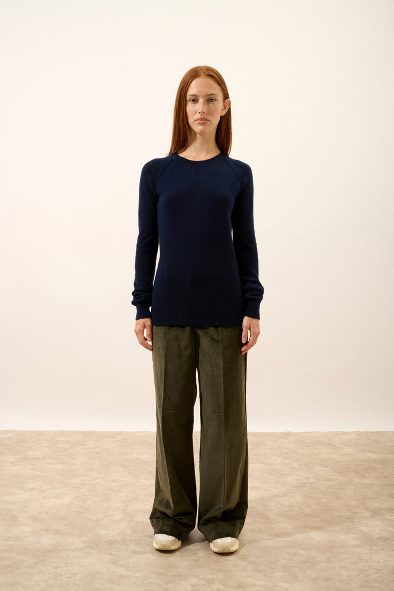Pull Col Rond - Helen - Navy