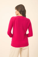 Jersey Cuello Redondo - Helen - Fucsia