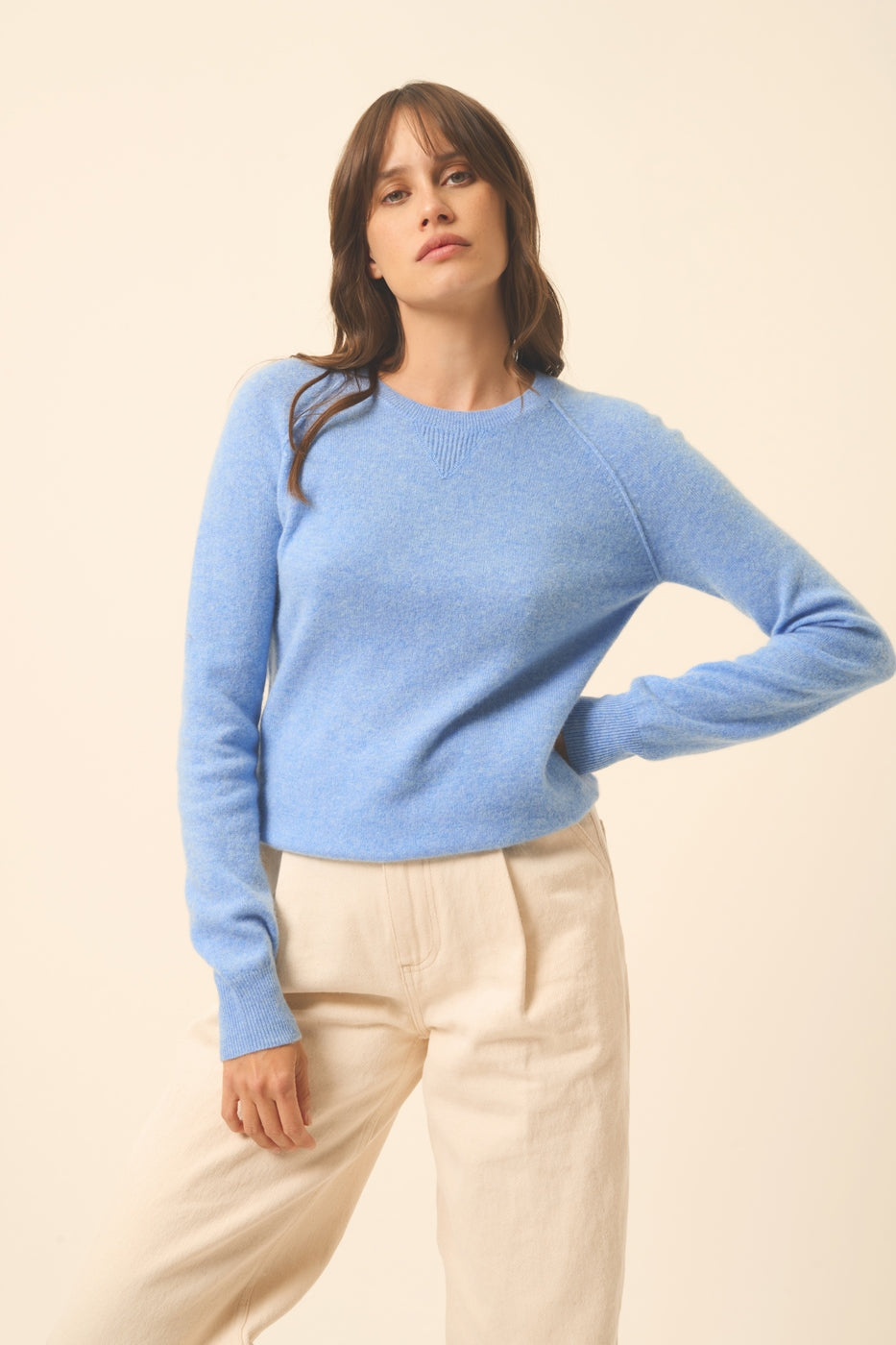 Jersey Cuello Redondo - Helen - Sky