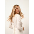 Pull Col Rond Boutonné Dos - Janice - Ivoire