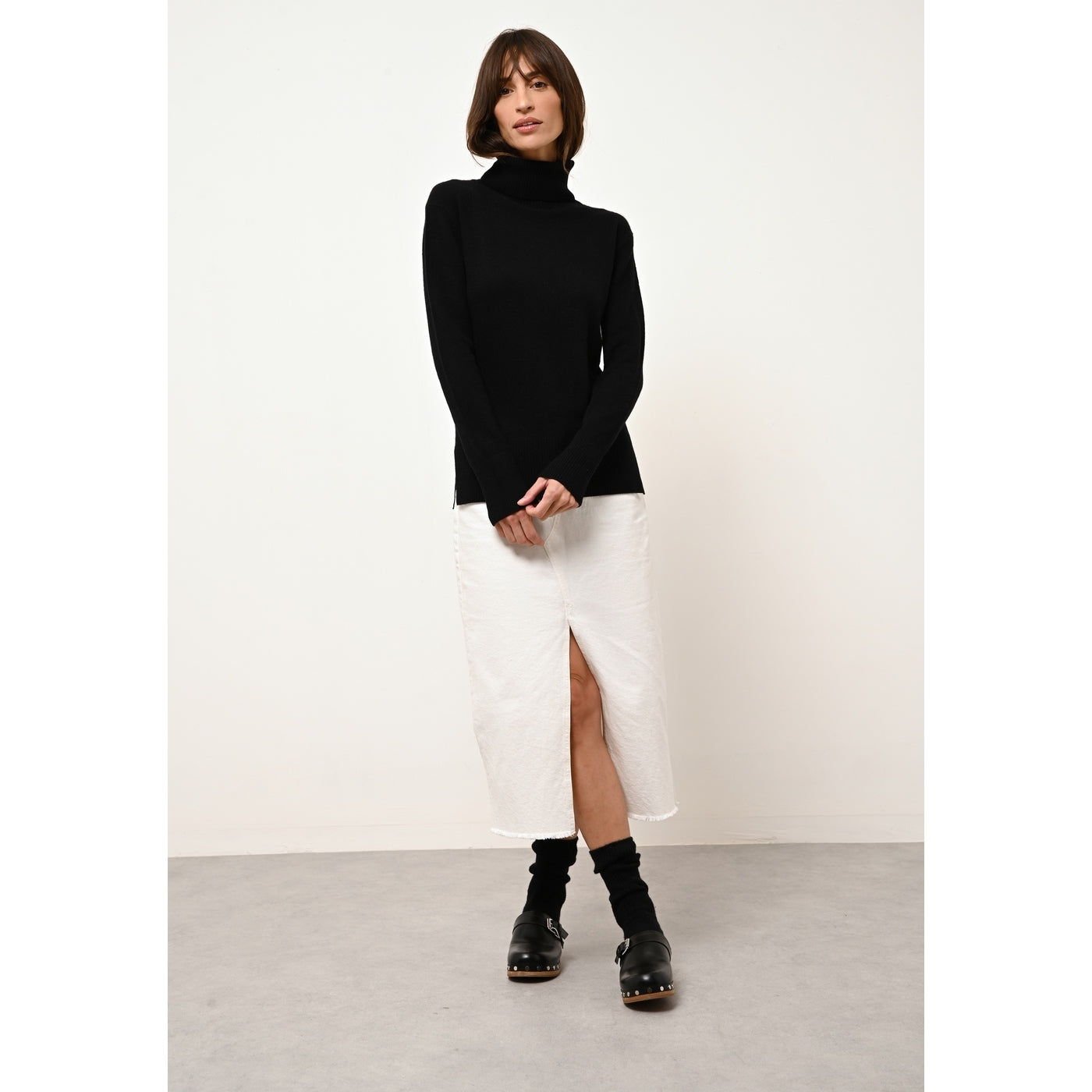 Pull Col Rond - Karen - Noir