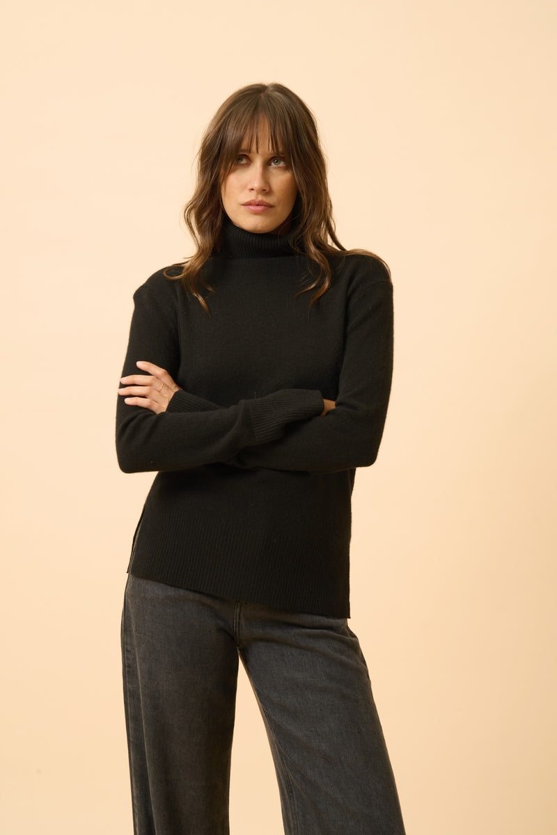 Jersey Cuello Vuelto - Lexie - Negro