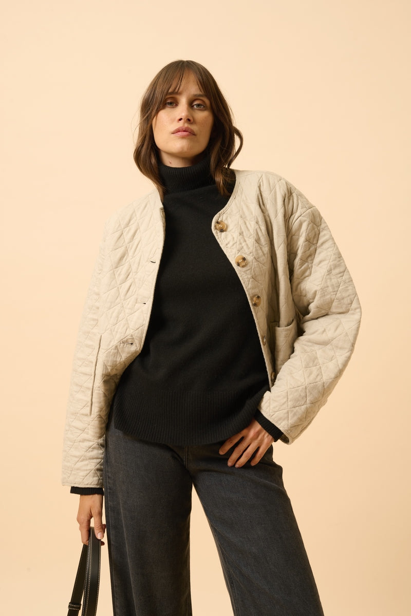 Jersey Cuello Vuelto - Lexie - Negro