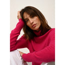 Just Cashmere - Pull Col Roulé Lexie Fuchsia - 100% Cachemire - 2 Fils - Jersey - Femme