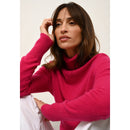 Just Cashmere - Pull Col Roulé Lexie Fuchsia - 100% Cachemire - 2 Fils - Jersey - Femme