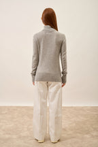 Roll-Neck Jumper - Lexie - Cloud Marl