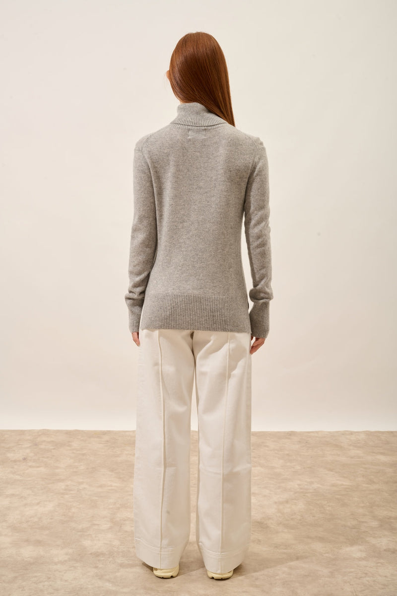 Pull Col Roulé - Lexie - Nuage Chiné
