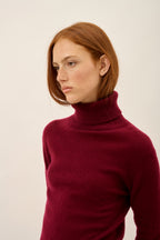 Pull Col Roulé - Lexie - Bordeaux