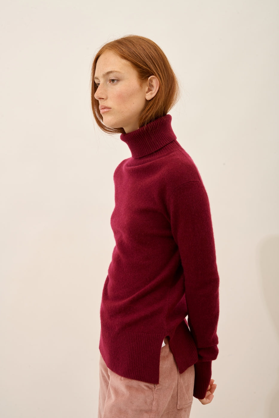 Pull Col Roulé - Lexie - Bordeaux