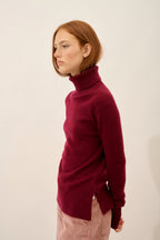 Pull Col Roulé - Lexie - Bordeaux