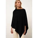 Cashmere Just - Poncho Meredith - Negro - 100% Cachemira 2 Hilados - Mujer