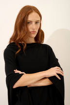 Poncho - Meredith - Black