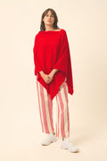 Poncho - Meredith - Rouge