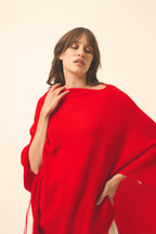 Poncho - Meredith - Rojo