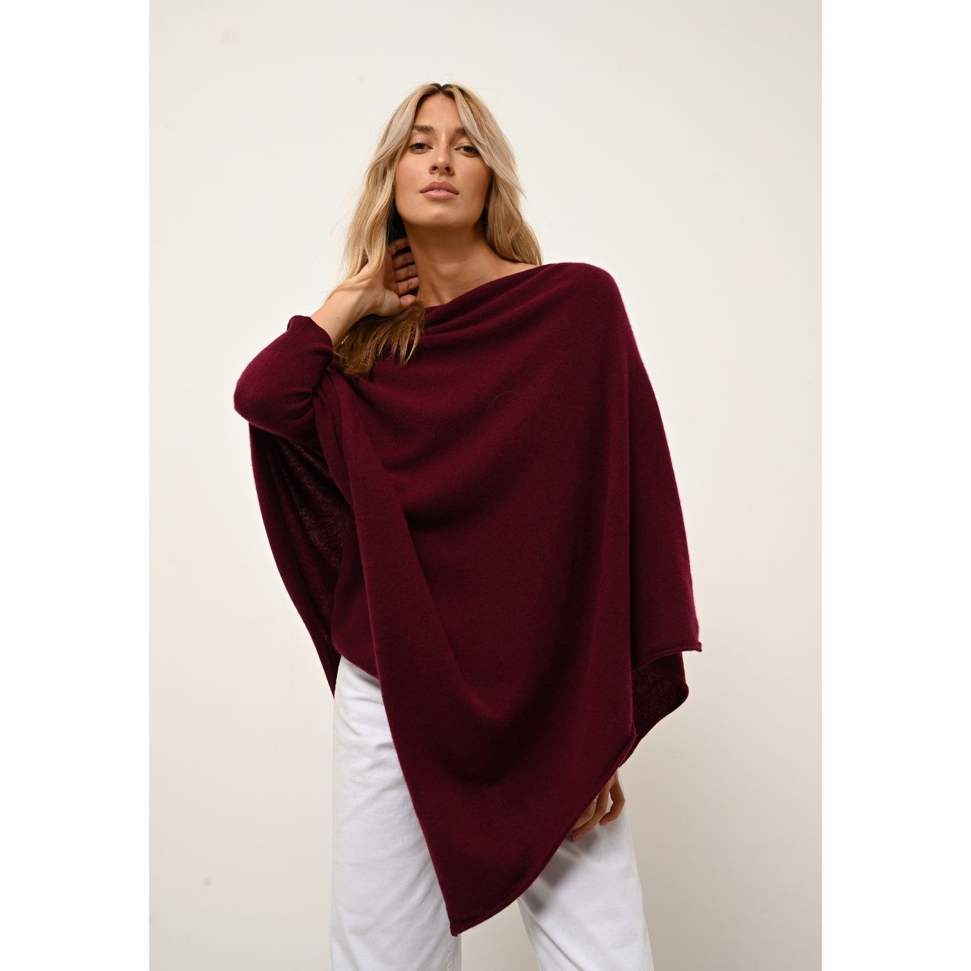 Poncho - Meredith - Bordeaux