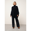 Poncho Meredith - 100% Cachemire 2 Fils - Navy - Femme