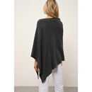 Poncho Meredith - 100% Cachemire 2 Fils - Anthracite Chiné - Femme