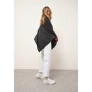 Poncho Meredith - 100% Cachemire 2 Fils - Anthracite Chiné - Femme