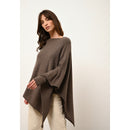 Cashmere Just - Poncho Meredith - ChinÉ Taupe - 100% Cachemira 2 Hilados - Mujer