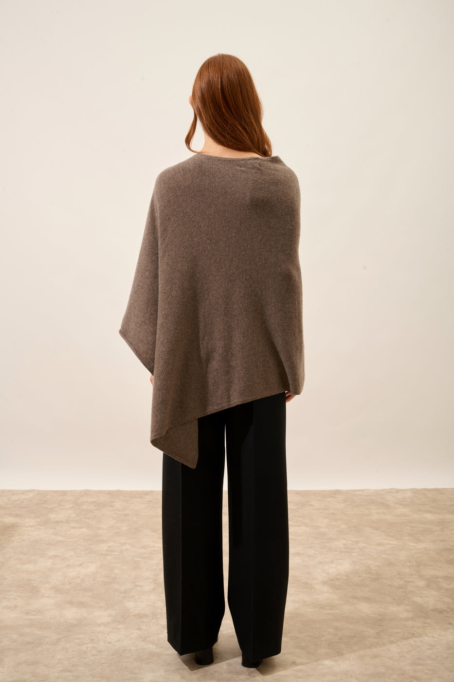 Poncho - Meredith - Taupe Chiné