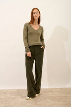 Jersey con Cuello de Pico - Joan - Army