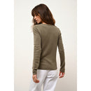 Cashmere  sudadera Just - Joan Army Jersey Cuello V - 100% Cachemira - 2 Hilados - - Damas