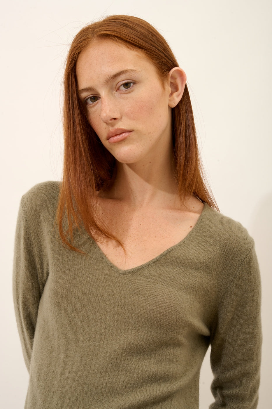 Jersey con Cuello de Pico - Joan - Army
