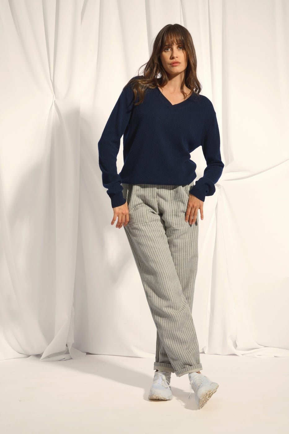 Jersey Cuello Pico - Nora - Navy