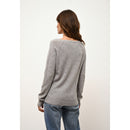 Just Cashmere - Pull Col V  Phoebe - Nuage ChinÉ - 100% Cachemire 2 Fils - Femme