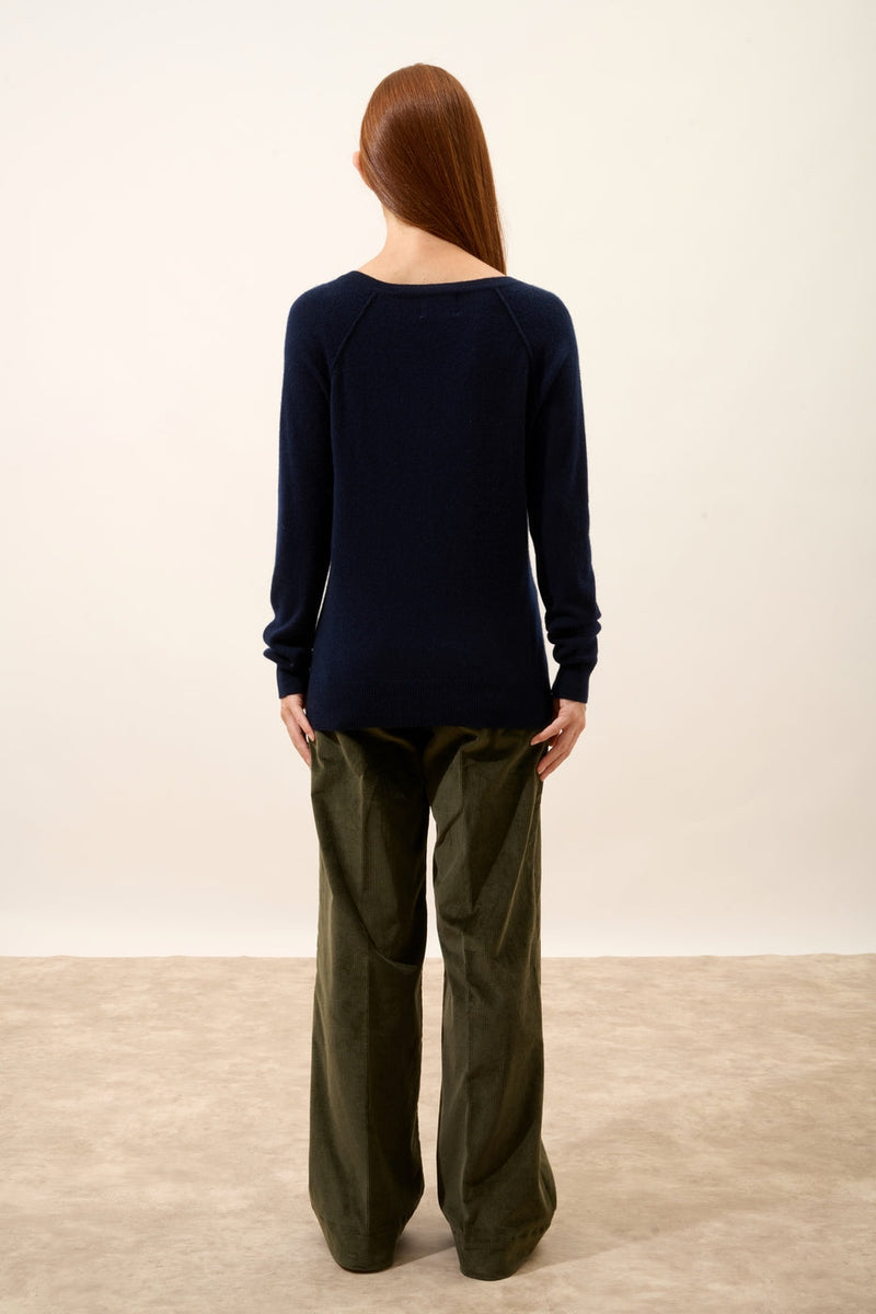 Pull Col V - Phoebe - Navy