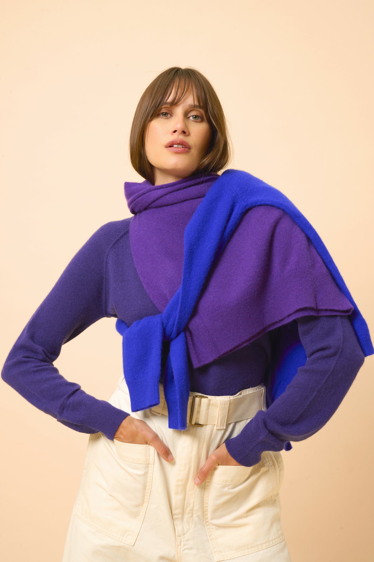 Pull Col V Phoebe - Purple