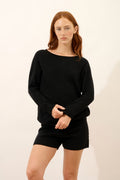 Batwing Jumper - Rebecca - Black