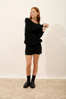 Pull Chauve Souris - Rebecca - Noir