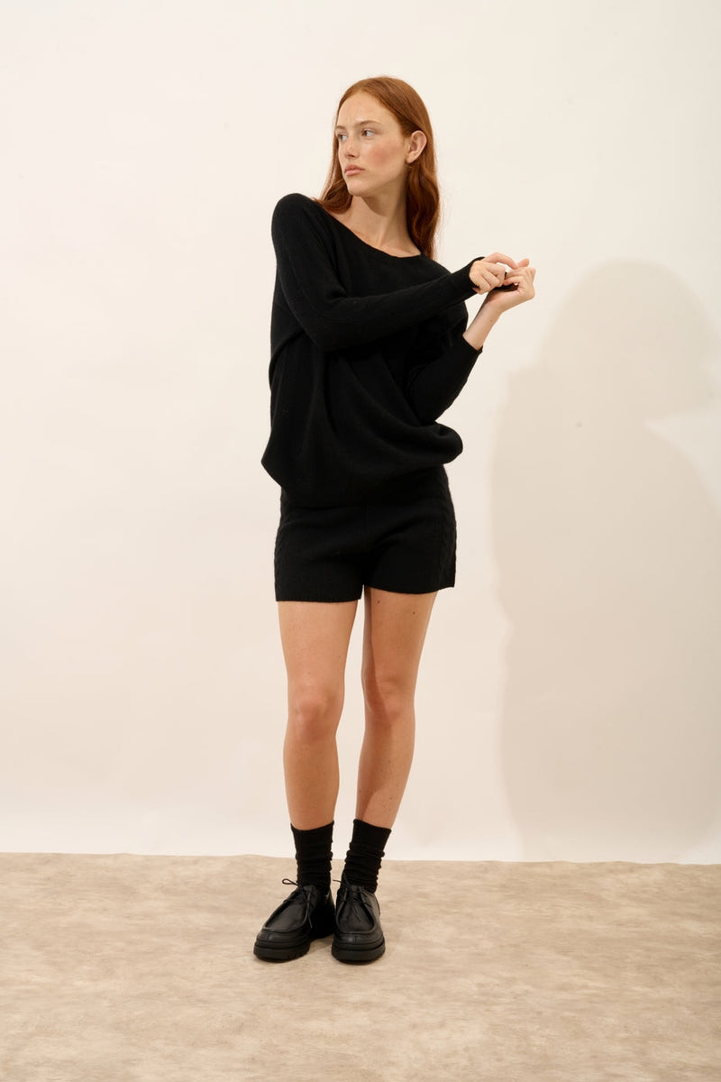 Pull Chauve Souris - Rebecca - Noir