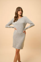 Vestido Cuello Redondo - Susan - Gris Nube Vigoré