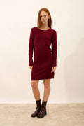 Robe Col Rond - Susan - Bordeaux