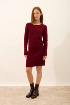 Robe Col Rond - Susan - Bordeaux