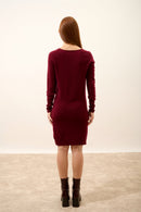 Robe Col Rond - Susan - Bordeaux