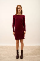 Robe Col Rond - Susan - Bordeaux