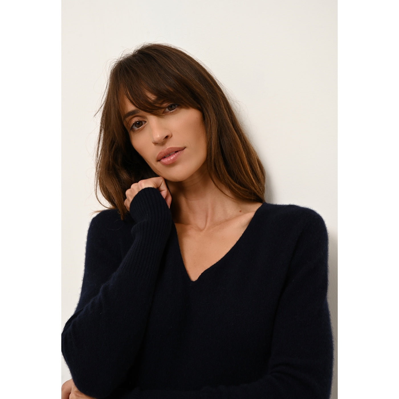 Robe Col V - Tracy - Navy