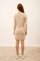 Robe Col V - Tracy - Sable