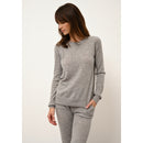 Just Cashmere - Jogging Wendy Nuage Chiné - 100% Cachemire - 2 Fils - Jersey - Femme