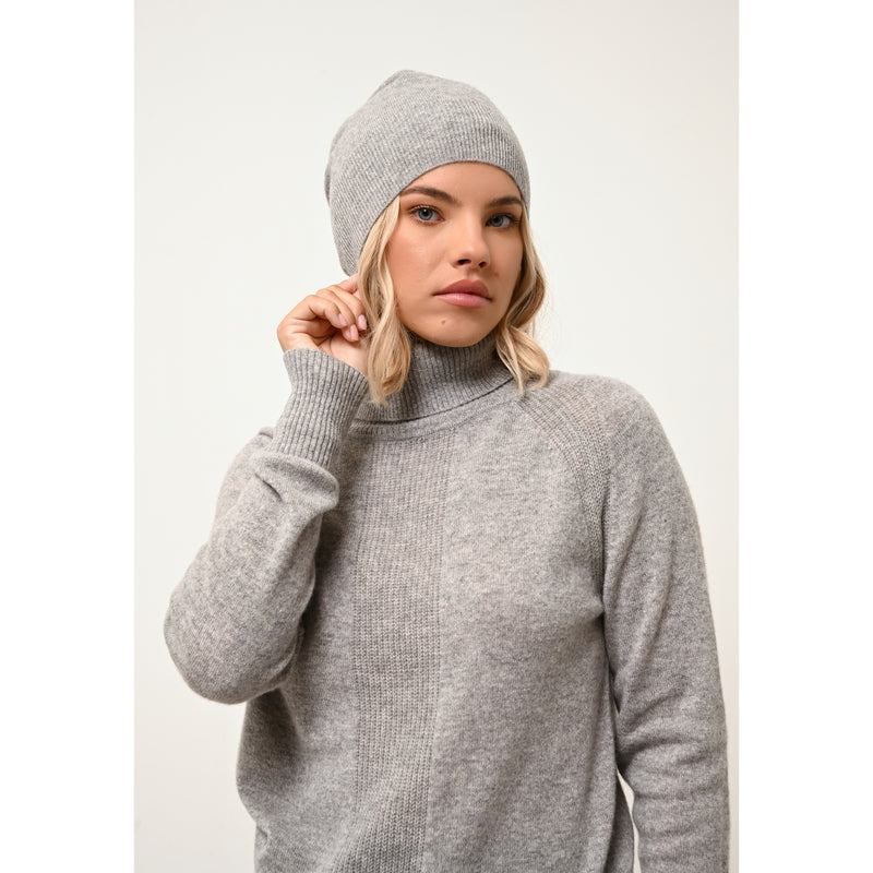 Cashmere Just - Gorro Ginger - ChinÉ Cloud - 100% Cachemira 2 Hilados - Mixto